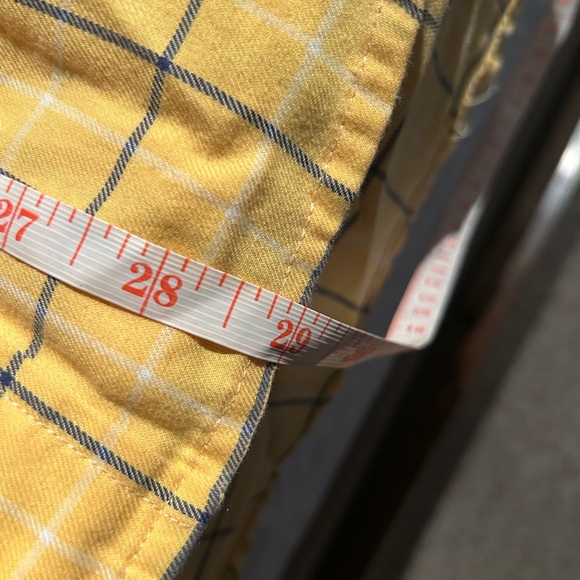 Tommy Hilfiger Men's Long Sleeved Yellow Striped Shirt Size M - Picture 6 of 7